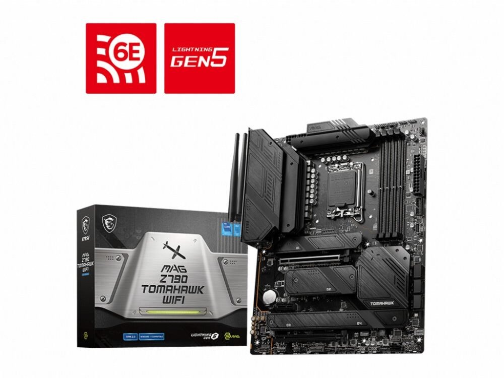 MSI MAG Z790 TOMAHAWK WIFI | Socket LGA 1700 | Intel Z790 | 4xDDR5 | ATX | Moederbord