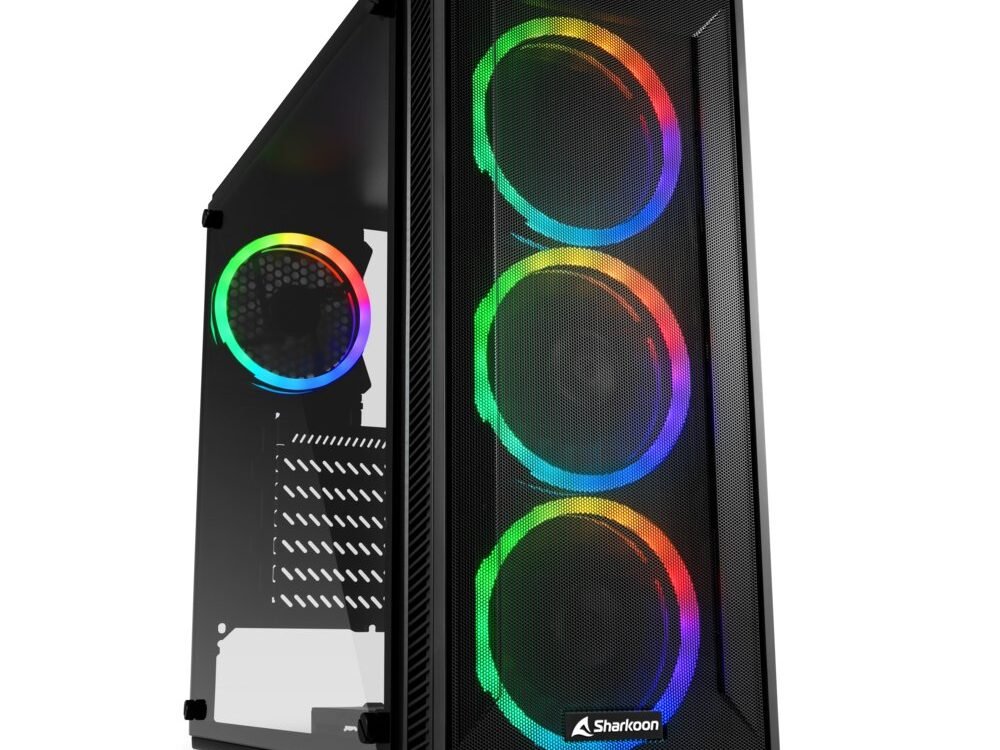 Sharkoon TG4M RGB | Midi Tower Case | Zwart