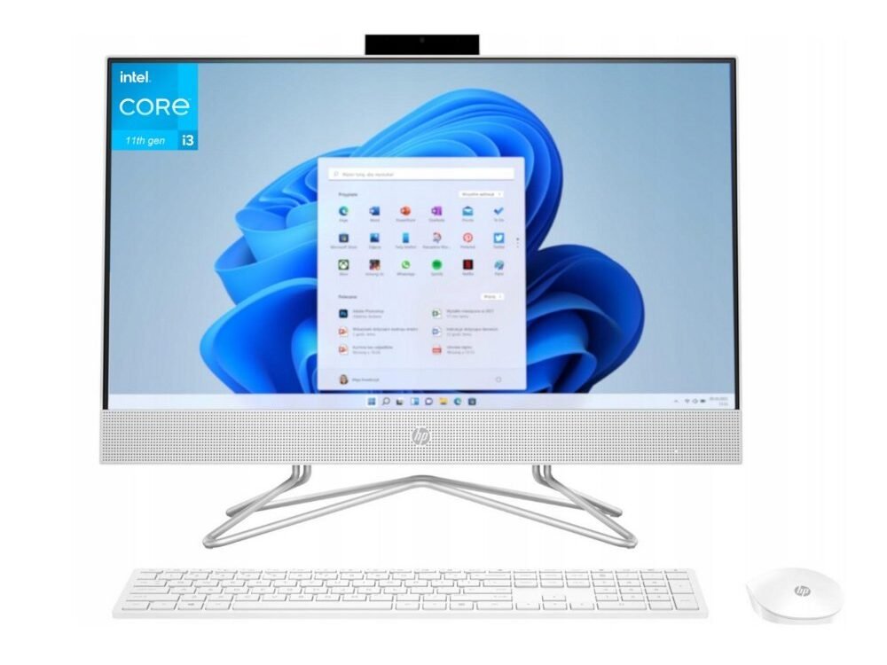 HP All-in-One 24-df1999nw | 23.8" Full HD IPS | Intel Core i3-1115G4 | 8GB RAM | 512GB SSD | Windows 11 Home