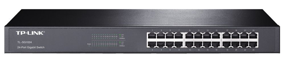 TP-Link TL-SG1024 | Unmanaged Switch | 24 Poorten | Gigabit Ethernet (10/100/1000 Mbps) | Rackmount