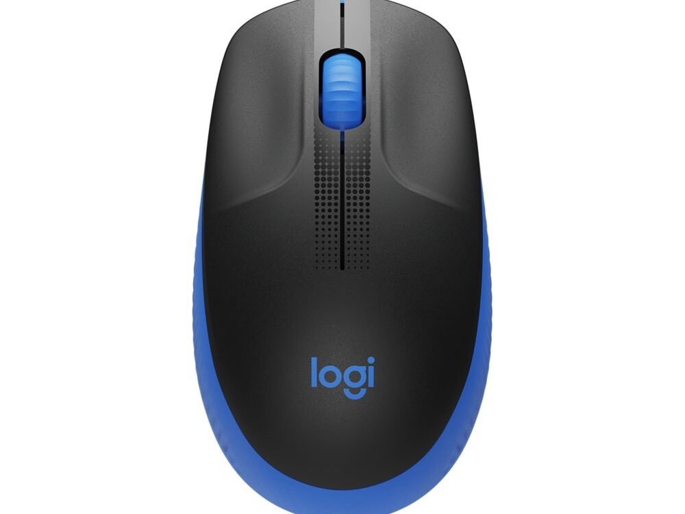 Logitech M190 | Draadloze Muis | Links- en Rechtshandig | RF | 1000 DPI | Zwart/Blauw