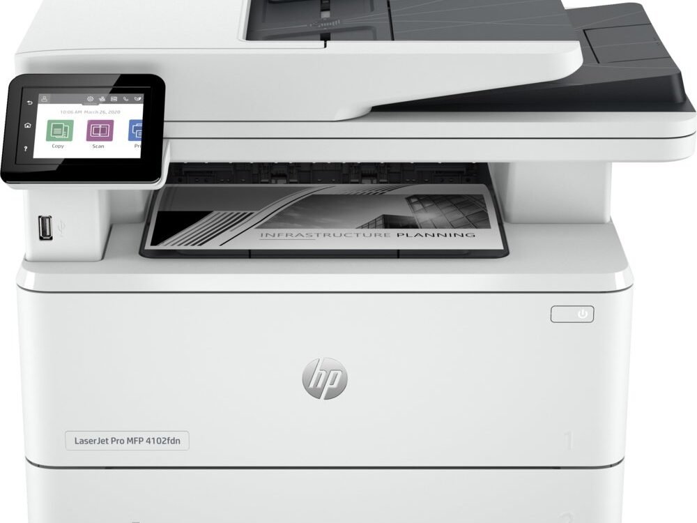 HP LaserJet Pro MFP 4102fdn AiO | 1200 x 1200 DPI | Zwart/Wit