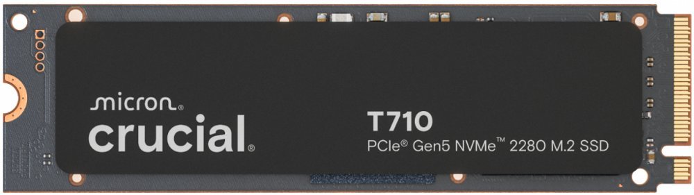 Crucial T710 | 1TB NVMe SSD | M.2 | Gen5 | 14.500MB/s Lezen | 12.700MB/s Schrijven