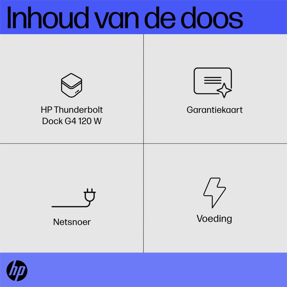 HP G4 Docking Station | Thunderbolt 120W | Zwart - Afbeelding 7