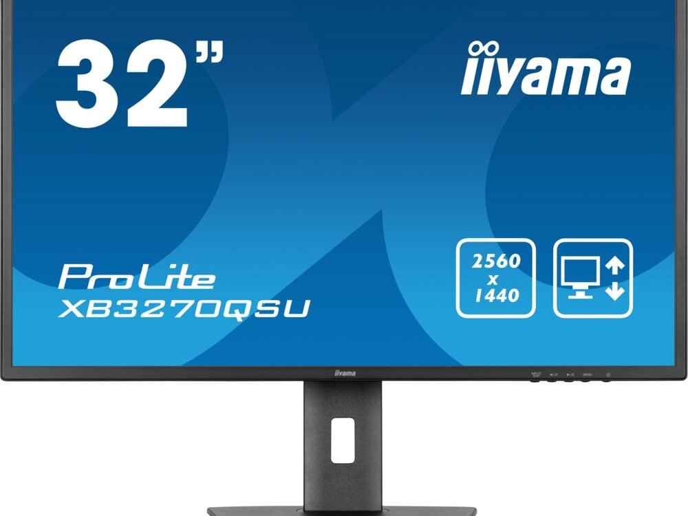 iiyama ProLite XB3270QSU-B1 32'' | 2560x1440 QHD IPS | 100Hz | HDMI DisplayPort | 3ms | Monitor