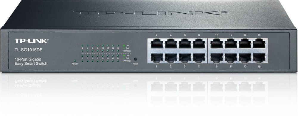 TP-LINK TL-SG1016DE | Managed L2 Gigabit Ethernet Switch | 16 Poorten | Zwart
