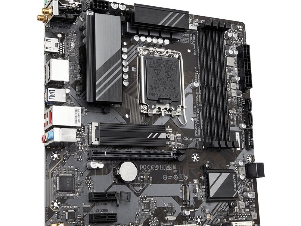 Gigabyte B760M DS3H AX (rev. 1.x) | Socket LGA 1700 | Intel B760 | 4xDDR5 | Micro-ATX | Moederbord