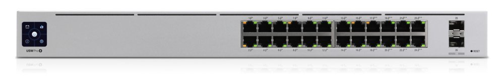 Ubiquiti Networks UniFi Pro | Managed L2/L3 Switch | 24 Poorten | Gigabit Ethernet (10/100/1000 Mbps) | PoE | 1U Rackmount | Zilver