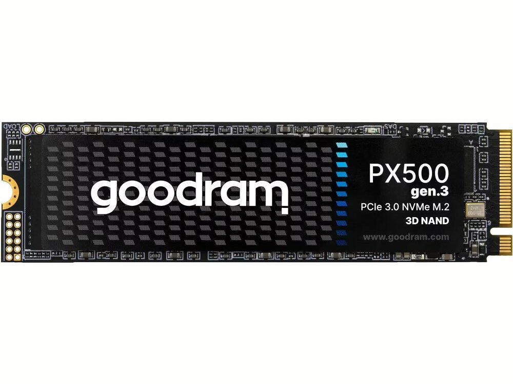 Goodram PX500 | 256GB NVMe SSD | M.2 Gen3 | 3.200MB/s Lezen | 1.300MB/s Schrijven