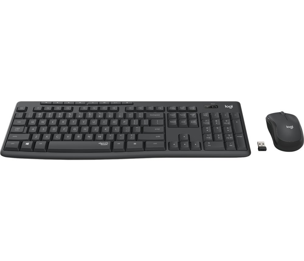 Logitech MK295 Silent | Draadloze Muis-en-Toetsenbordcombo | USB-ontvanger | QWERTY | Zwart - Afbeelding 4