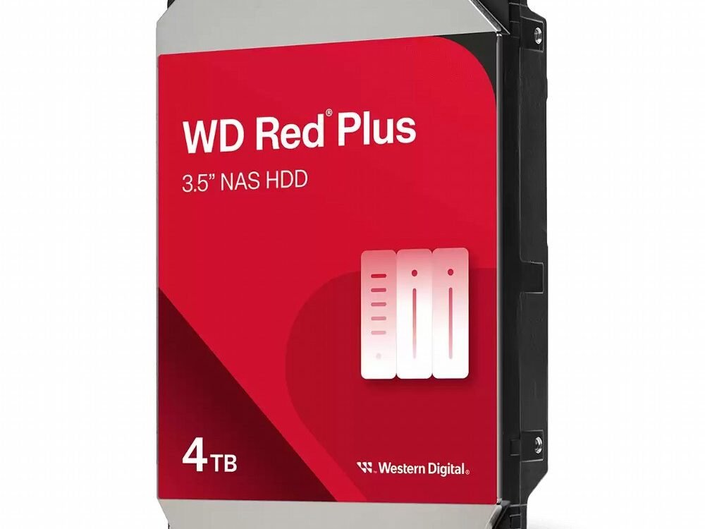Western Digital Red Plus WD40EFZZ | Interne HDD 4 TB | 3.5" SATA III | 5400 RPM | 128 MB Cache