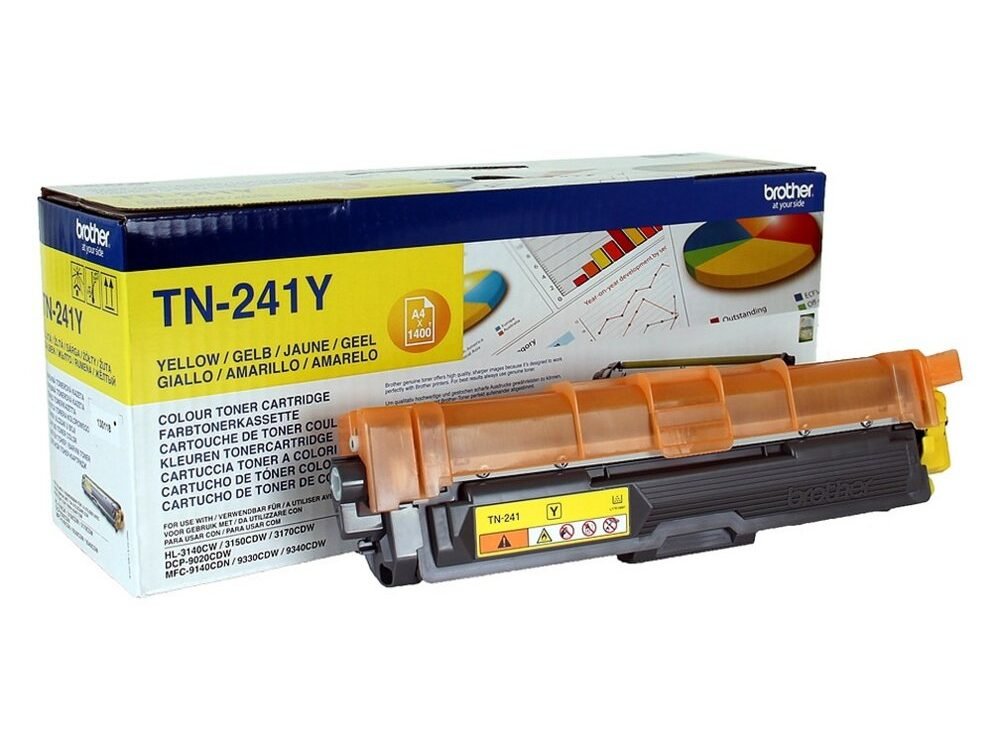 Brother TN-241Y | Tonercartridge | Origineel | Geel | 1 stuk
