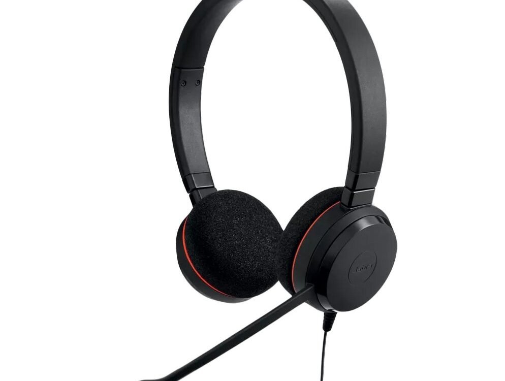 Jabra Evolve 20 MS Duo | Bedrade On-ear Mono Headset | Zwart