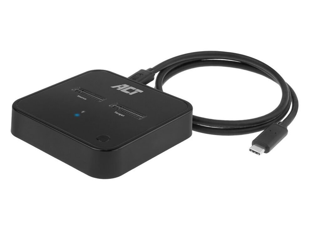 ACT AC1502 | Dual M.2 NVMe/PCIe SSD Docking Clone Station | USB-C 3.2 Gen2 (10 Gbps)