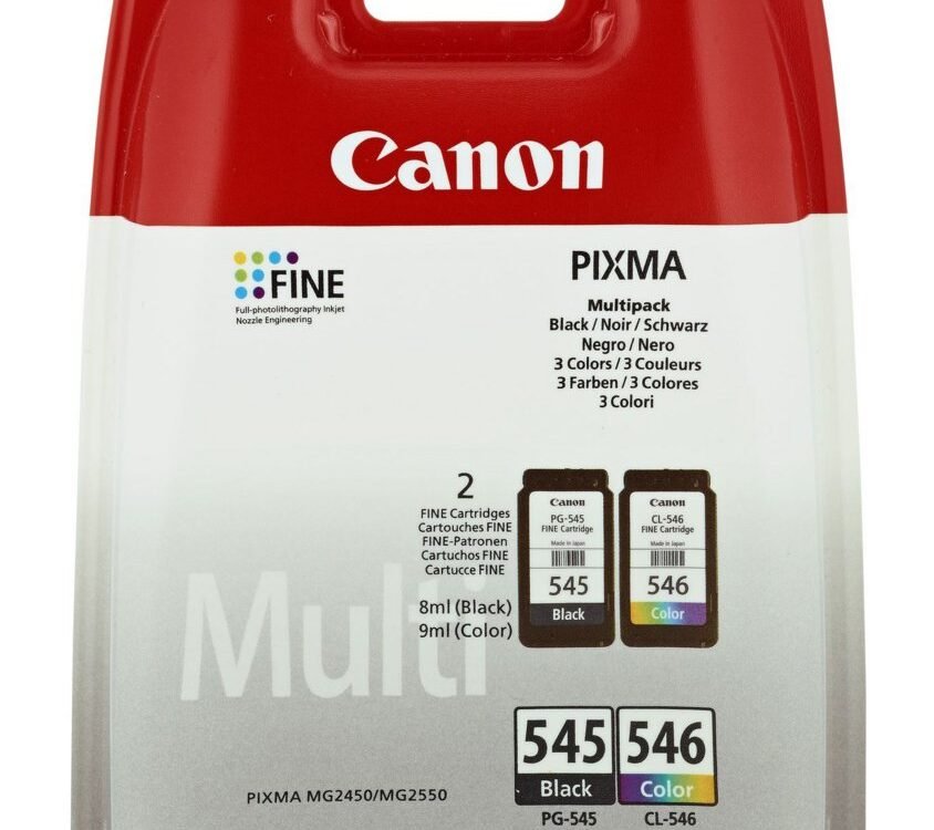 Canon PG-545 / CL-546 Multipack | Inktcartridges | Origineel | Zwart + Cyaan, Magenta, Geel | 2 stuks