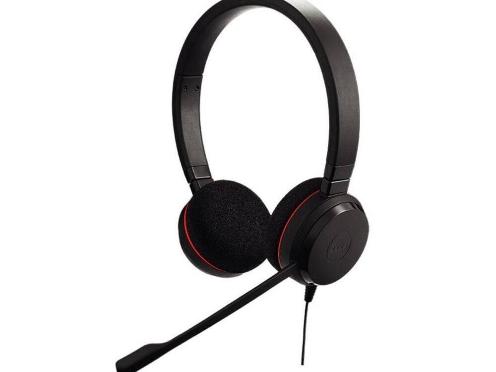 Jabra Evolve 20 UC | Bedrade On-ear Stereo Headset | USB Type-A | Zwart