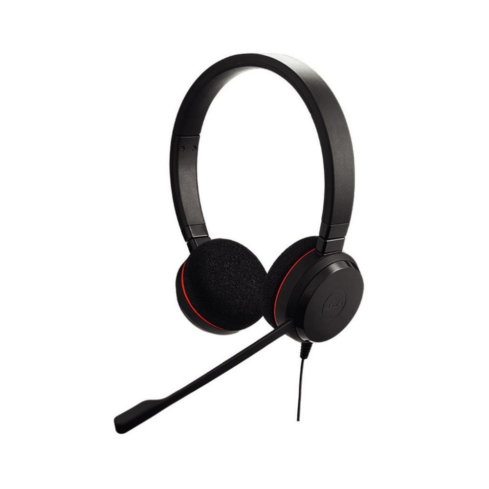 Jabra Evolve 20 UC | Bedrade On-ear Stereo Headset | USB Type-A | Zwart