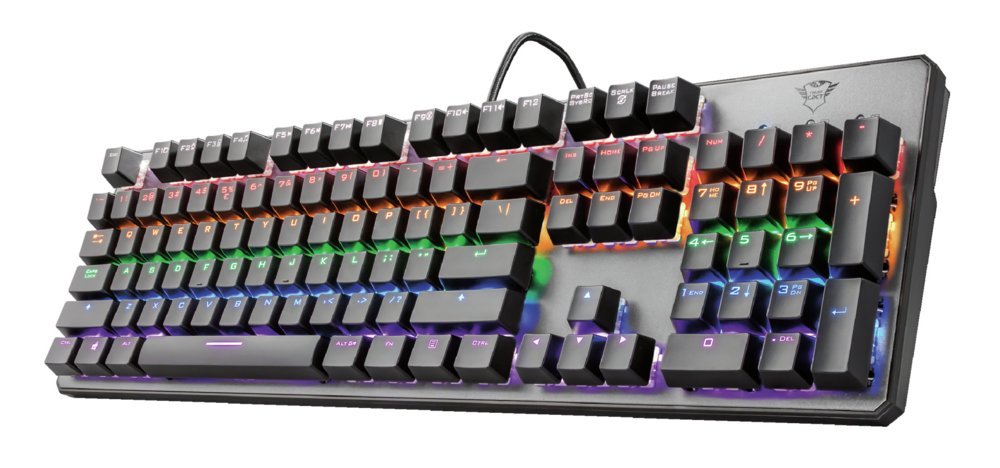 Trust GXT 865 Asta RGB | Bedraad Gaming Toetsenbord | Mechanisch | Qwerty