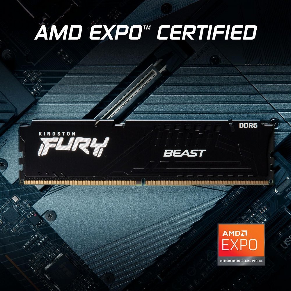 Kingston FURY Beast | 32GB 2x16GB DDR5 | 6000MHz | DIMM | CL30 | Geheugenmodule | RAM - Afbeelding 3
