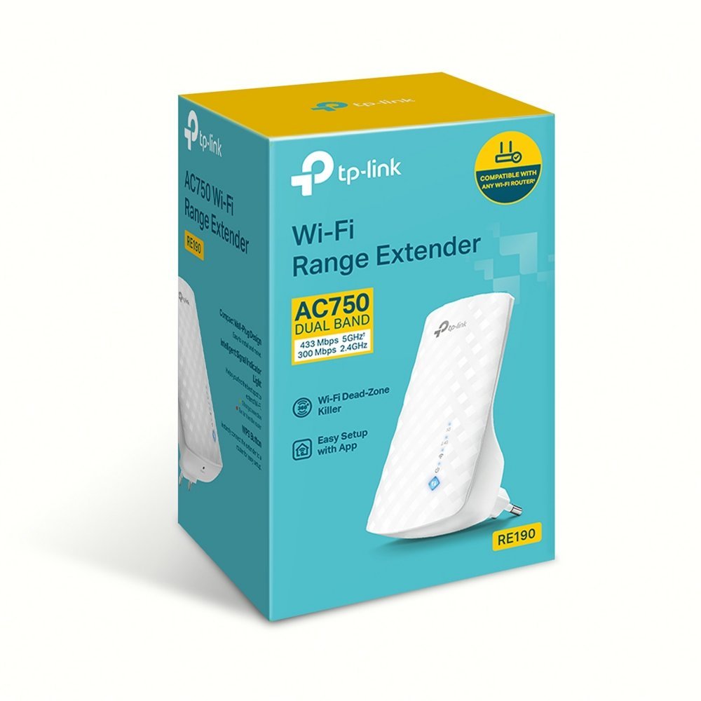 TP-Link RE190 | Wi-Fi 5 Range Extender | Dual-band | 750 Mbps | 10/100 Mbps Ethernet | Wit - Afbeelding 6