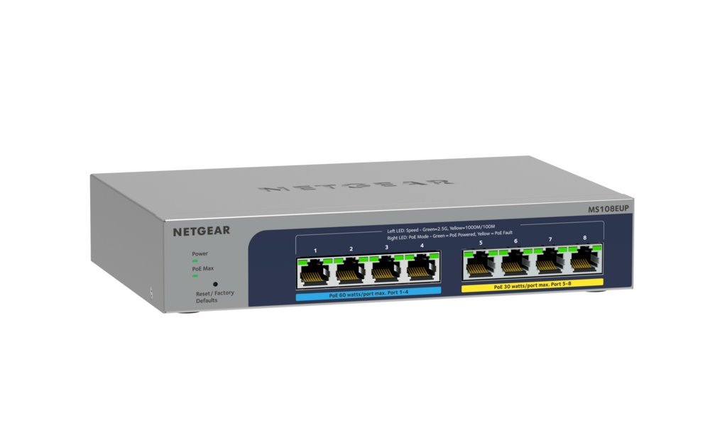 NETGEAR Ultra60 PoE++ Plus Switch | 8 Poorten | Multi-Gigabit (2.5G) Ethernet - Afbeelding 4