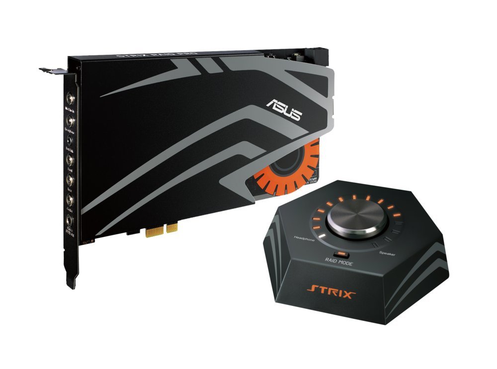 ASUS STRIX RAID PRO | Interne Geluidskaart | 7.1 Kanalen | PCI-E | Inclusief Audio Control Box