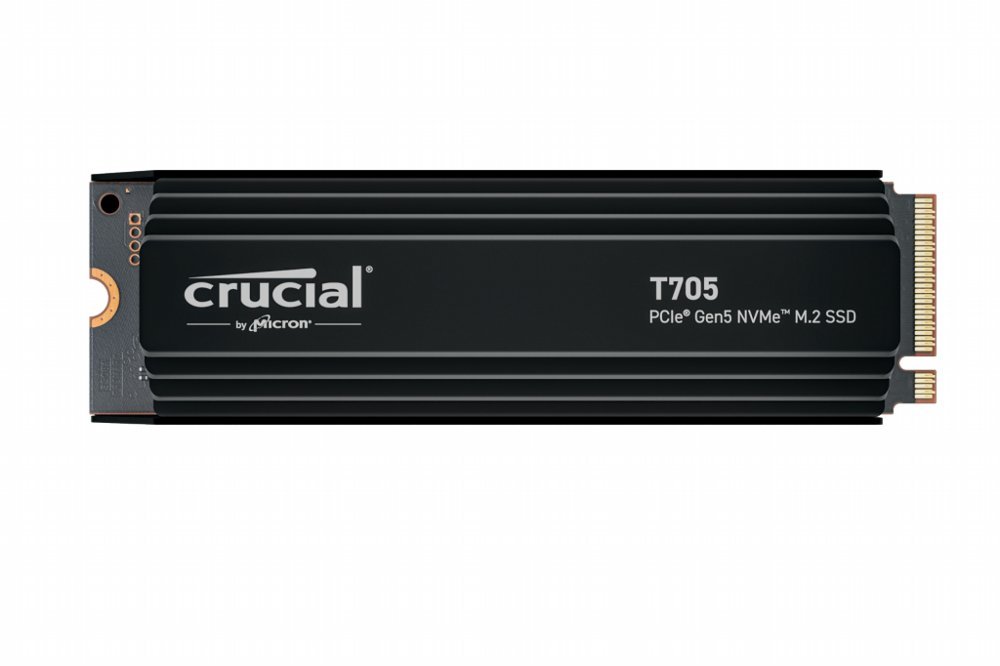 Crucial T705 | 1TB NVMe SSD | M.2 | Gen5 | 13.600MB/s Lezen | 10.200MB/s Schrijven | Heatsink