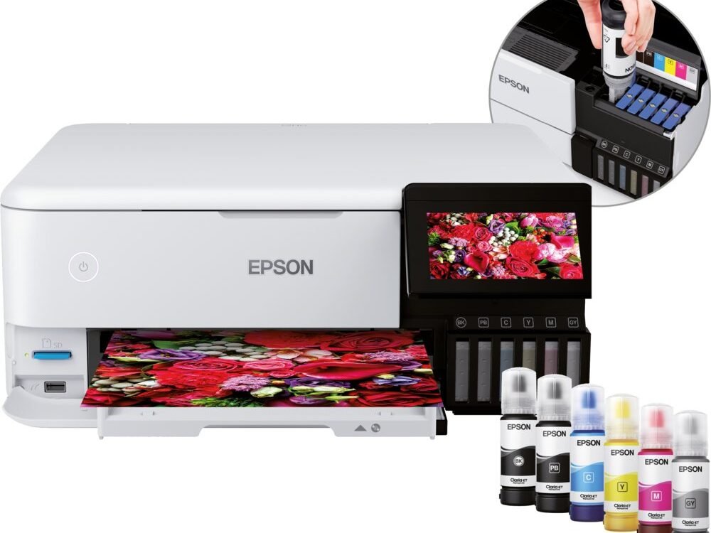 Epson EcoTank ET-8500 | All-in-One Inkjetprinter | 6-Kleuren Inktsysteem | A4 | Wi-Fi | Wit