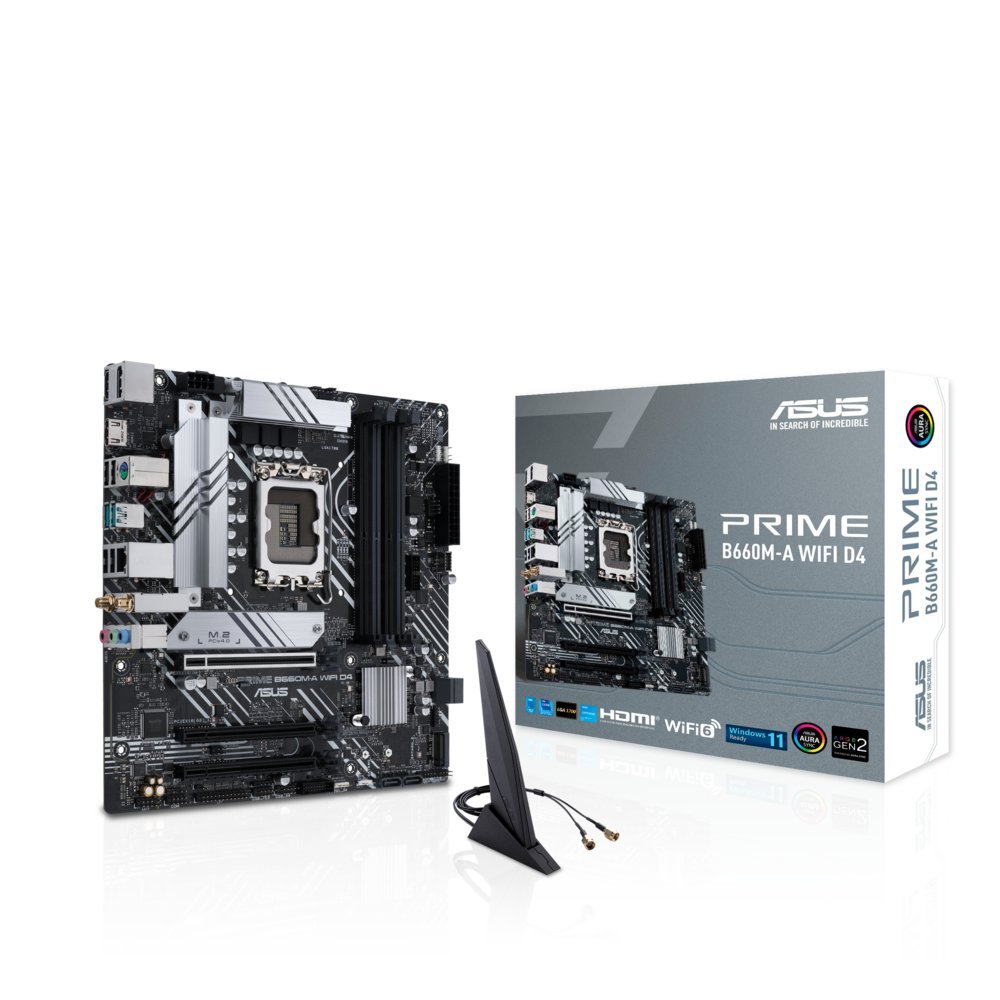 ASUS PRIME B660M-A WIFI D4 | Socket LGA 1700 | Intel B660 | 4xDDR4 | Micro-ATX | Moederbord - Afbeelding 4