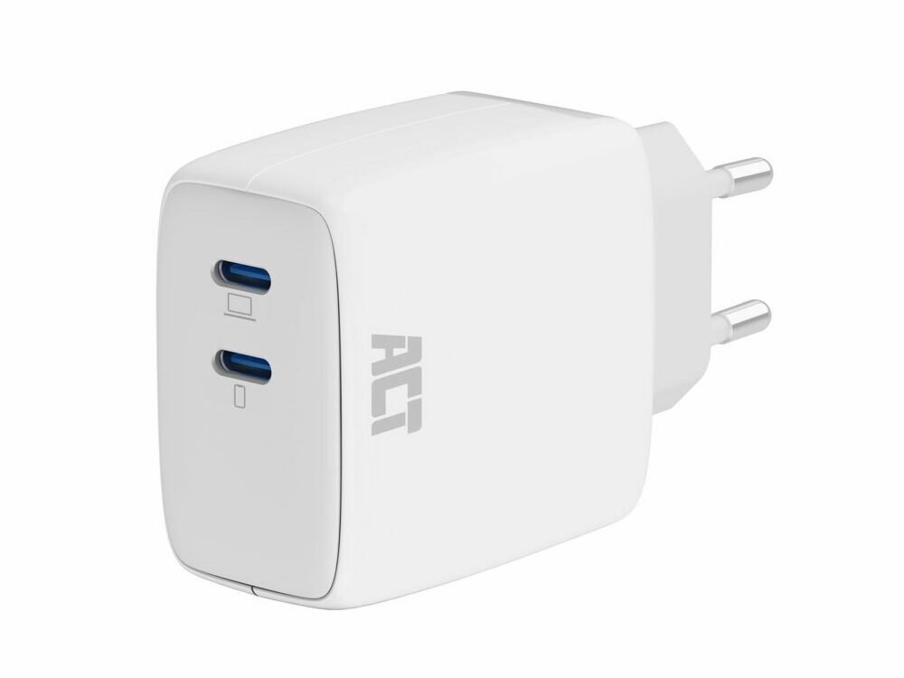 ACT AC2165 | Universele USB-C Oplader voor Mobiele Apparaten 35W | Wit | Snel Opladen