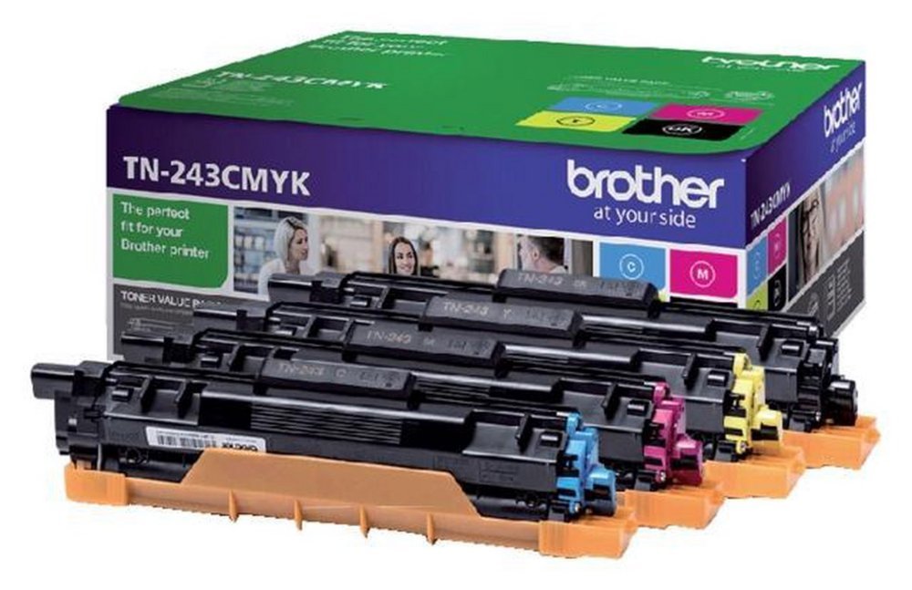Brother TN-243CMYK | Tonercartridge | Origineel | Zwart, Cyaan, Magenta, Geel | 1 stuk