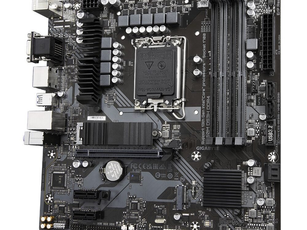 Gigabyte B760M DS3H DDR4 | Socket LGA 1700 | Intel B760 | 4xDDR4 | Micro-ATX | Moederbord