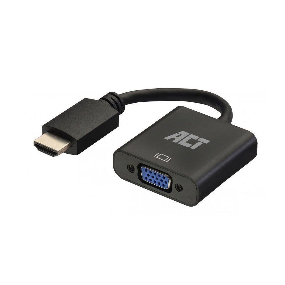 ACT AC7535 | HDMI naar VGA Adapter | 0,23 m | Zwart - Afbeelding 2