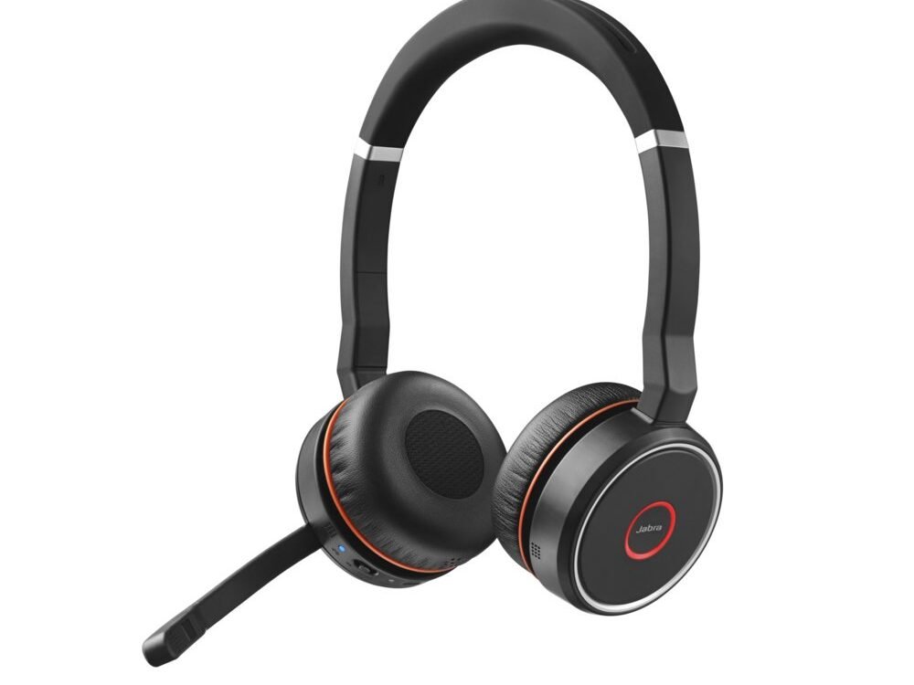 Jabra Evolve 75 | Draadloze On-Ear Stereo Headset | Bluetooth | Zwart