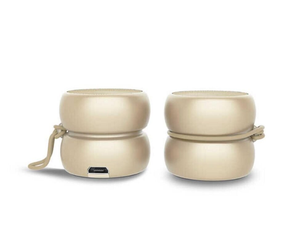 Xoopar YOYO 2x3W | Draagbare Bluetooth Speaker | Ingebouwde Selfie-Afstandsbediening | Goud