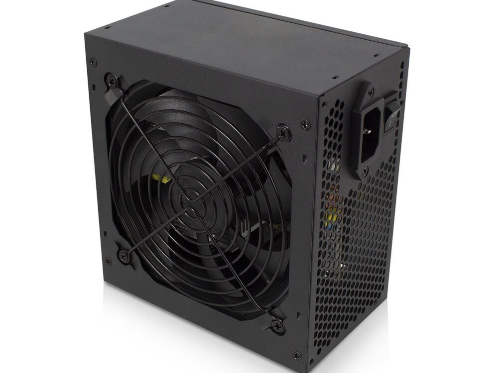 Eminent EM3908 | 600 Watt ATX Voeding | 20+4 pins | Actieve koeling | Zwart