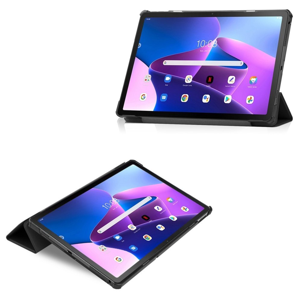 Lenovo Tab M10 Plus 10,6" Tri-Fold Book Case | Zwart - Afbeelding 5