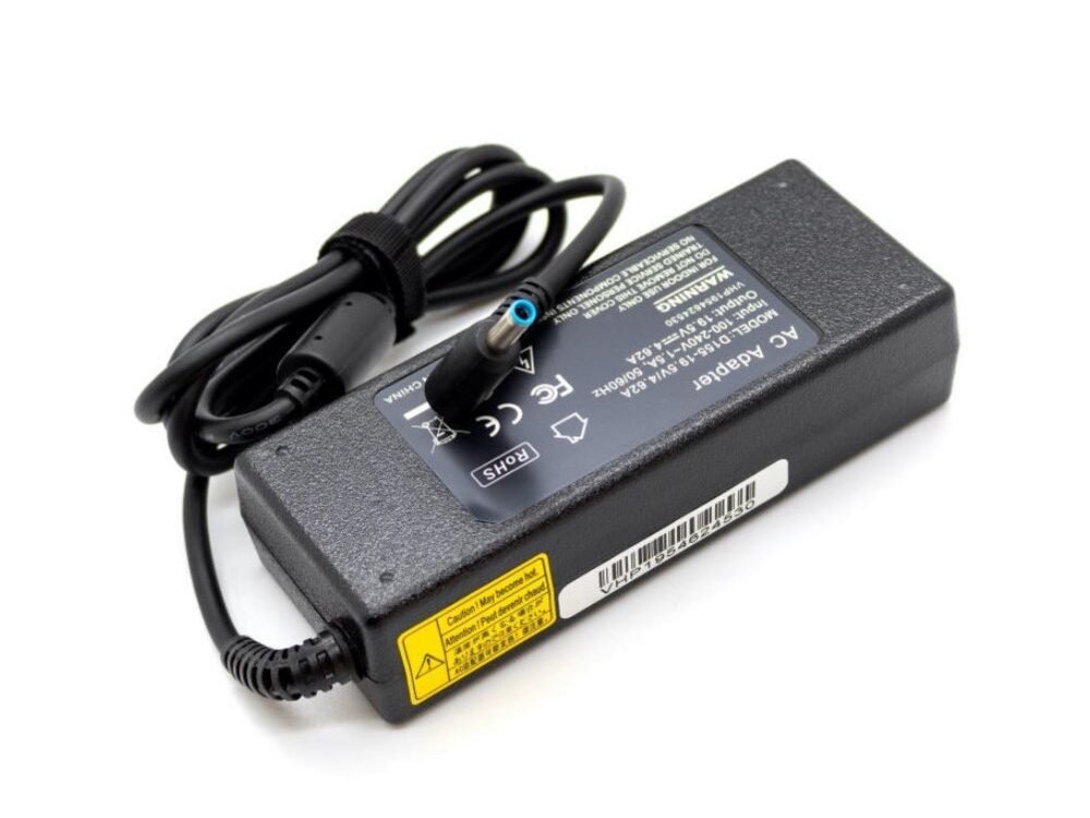 65W Adapter | Voor HP EliteBook 840 G5/G6 | 4.5 mm blauwe pin | Zwart