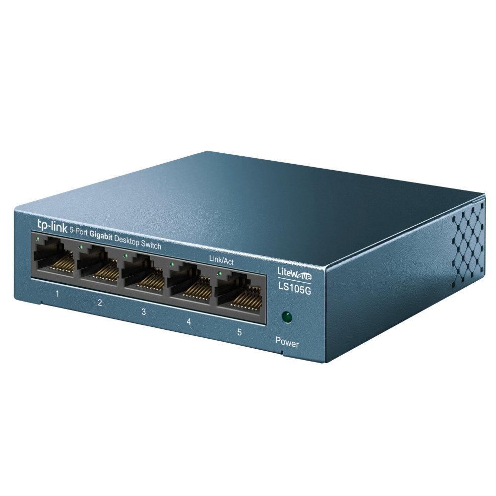 TP-Link LS105G | Unmanaged Switch | 5 Poorten | Gigabit Ethernet (10/100/1000 Mbps) | Blauw - Afbeelding 3