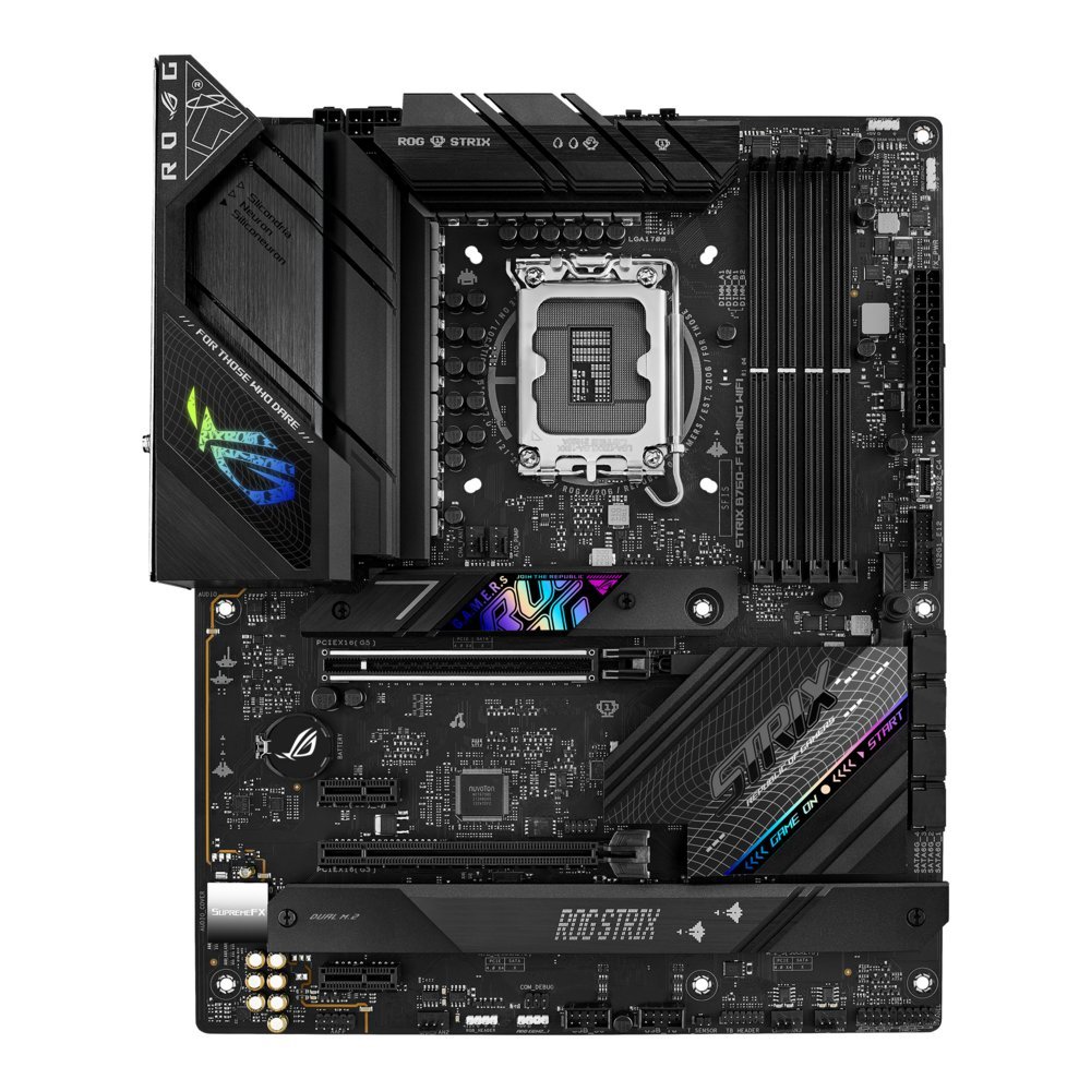 ASUS ROG STRIX B760-F GAMING WIFI | Socket LGA 1700 | Intel B760 | 4xDDR5 | ATX | Moederbord