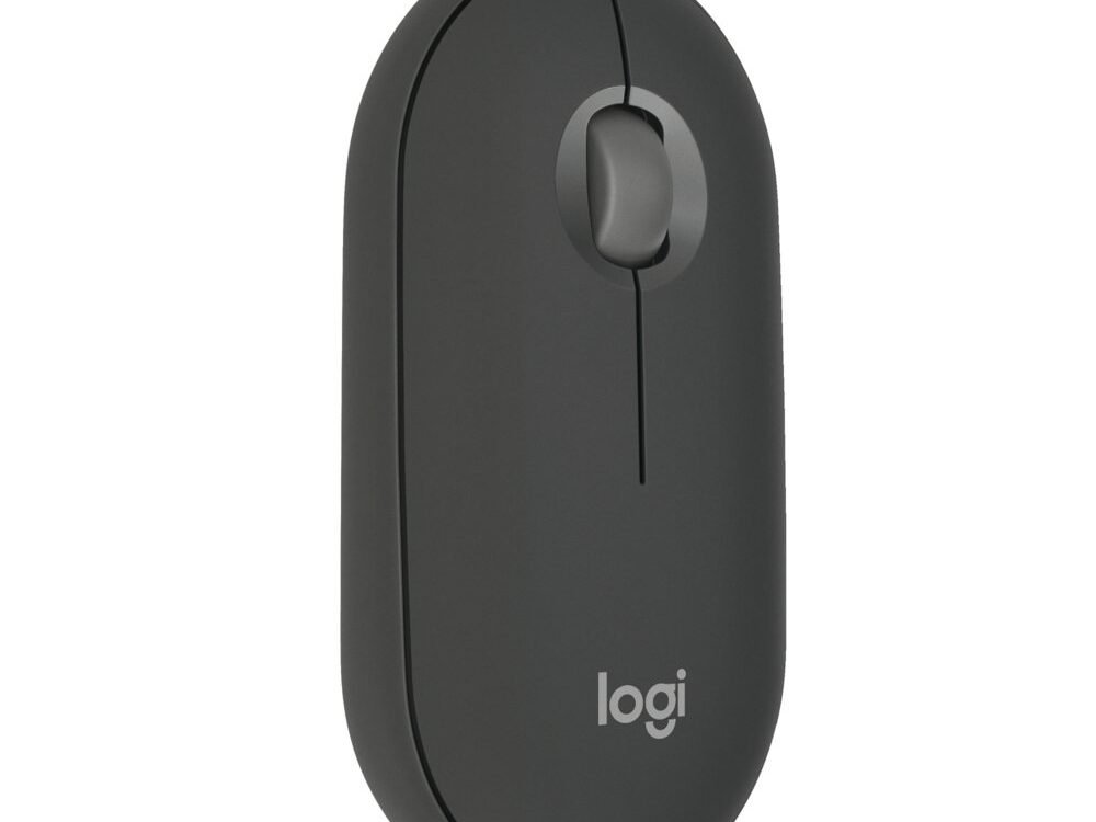 Logitech Pebble 2 M350s | Draadloze Muis | Links- en Rechtshandig | RF + Bluetooth | 4000 DPI | Grafiet