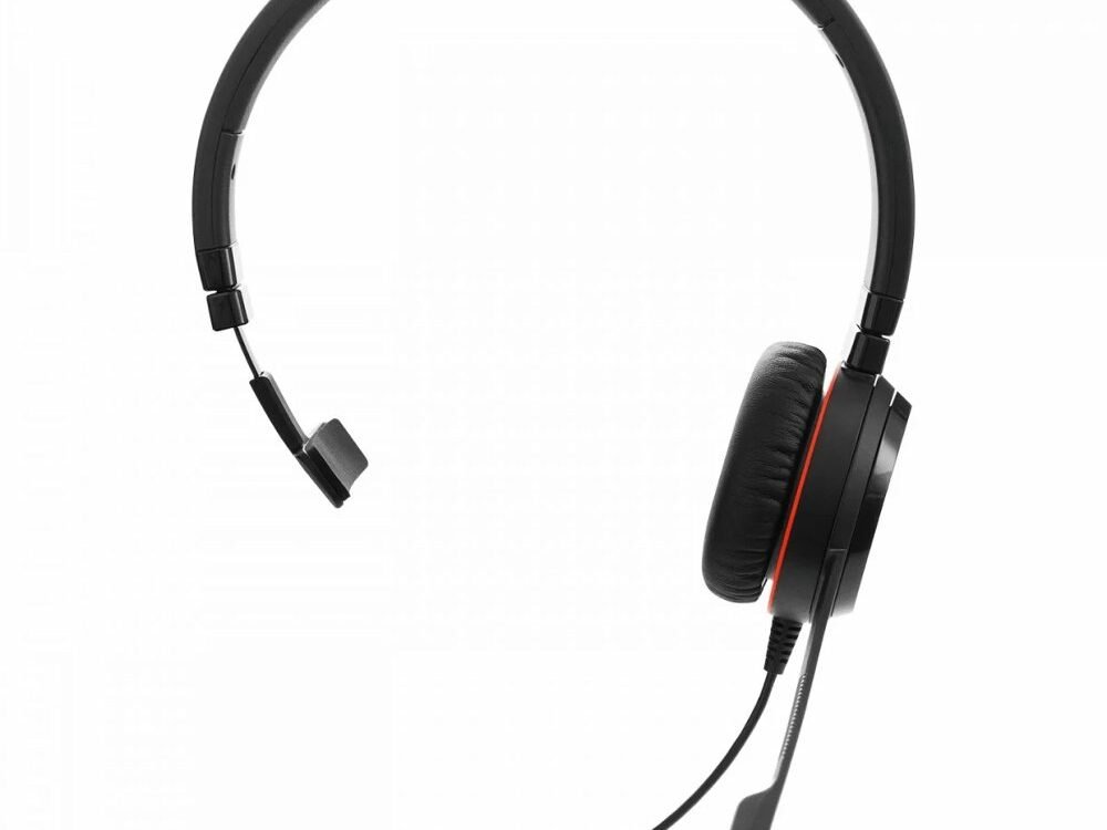 Jabra Evolve 20 UC | Mono Bedrade On-Ear Headset | Zwart