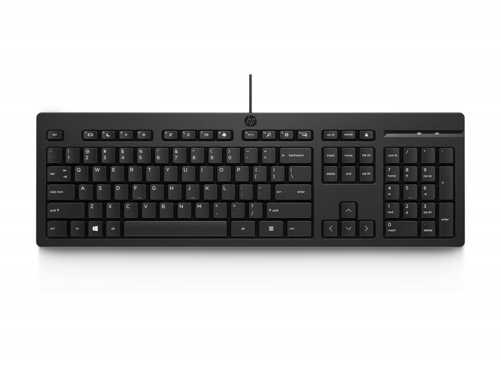 HP 125 | Bedraad Toetsenbord | USB | QWERTY US International | Zwart