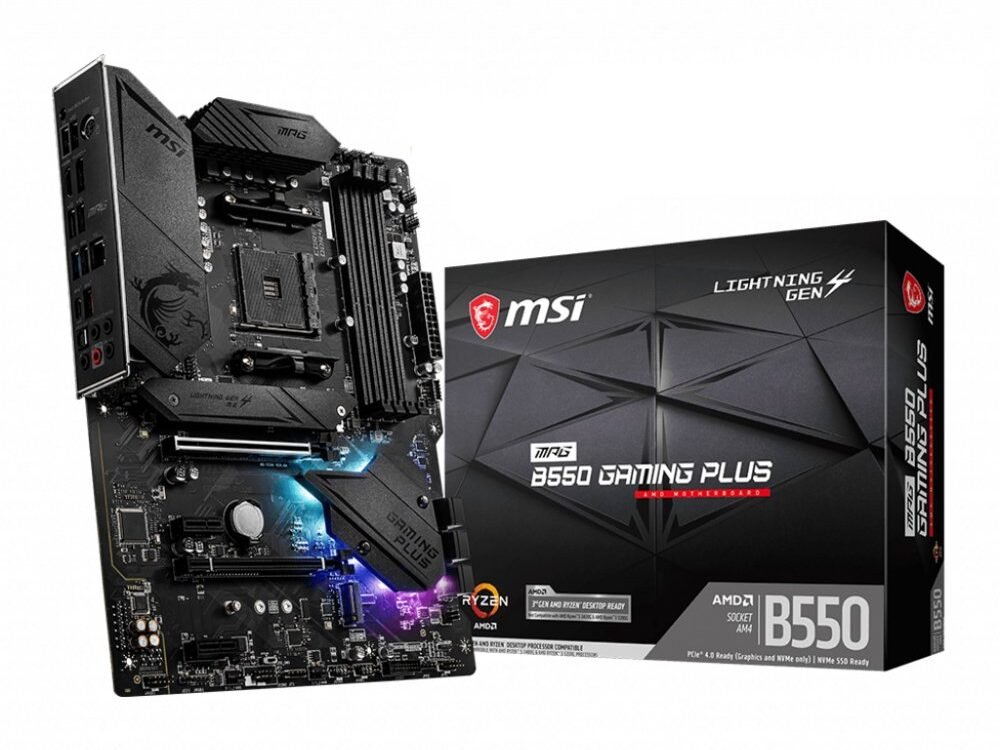 MSI MPG B550 Gaming Plus | Socket AM4 | Intel B550 | 4xDDR4 | ATX | Moederbord