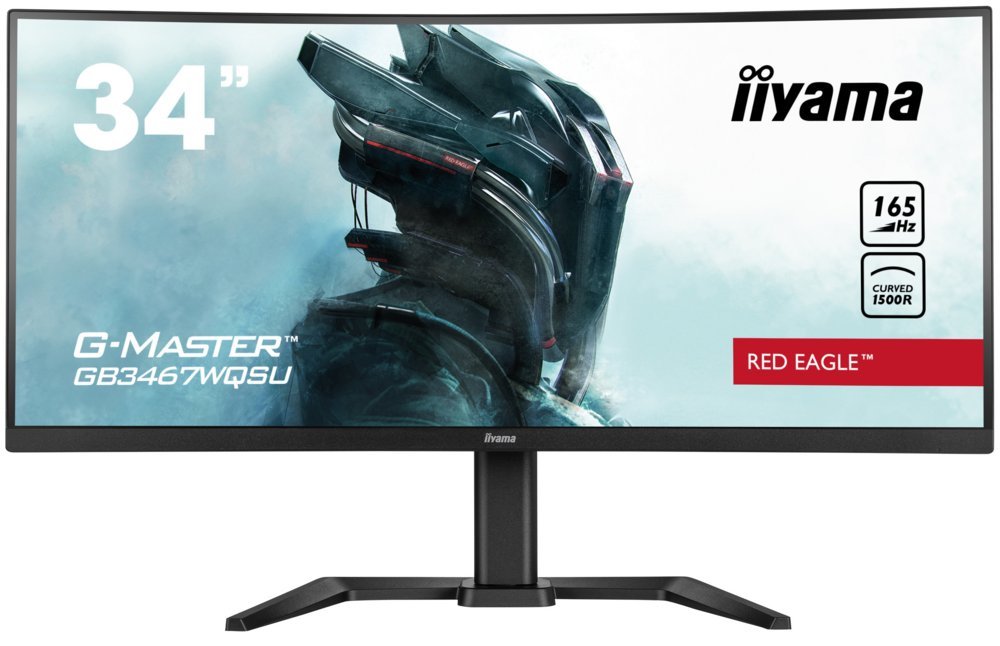 iiyama G-MASTER GB3467WQSU-B5 | 34" Monitor | 3440 x 1440 | UltraWide QHD | LED | Zwart