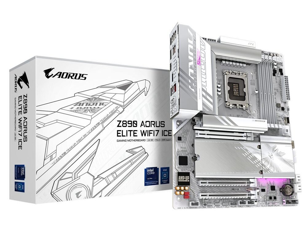 GIGABYTE Z890 AORUS ELITE WIFI7 ICE | Socket LGA 1851 | Intel B890 | 4xDDR5 | ATX | Moederbord