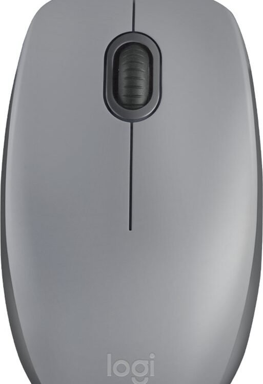 Logitech M110 Silent | Bekabelde Muis | Links- en Rechtshandig | USB-A | 1000 DPI | Grijs