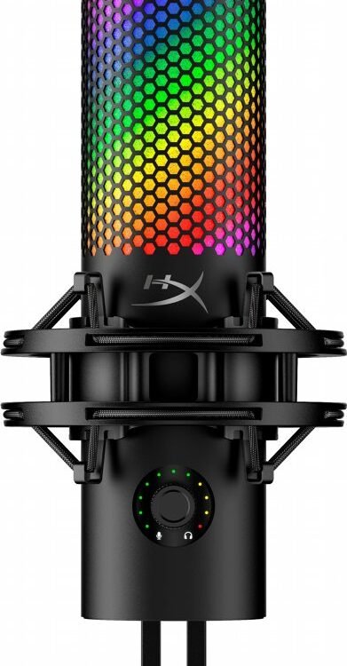 HyperX QuadCast S | USB Microfoon | RGB Verlichting | Tafelmicrofoon | Zwart