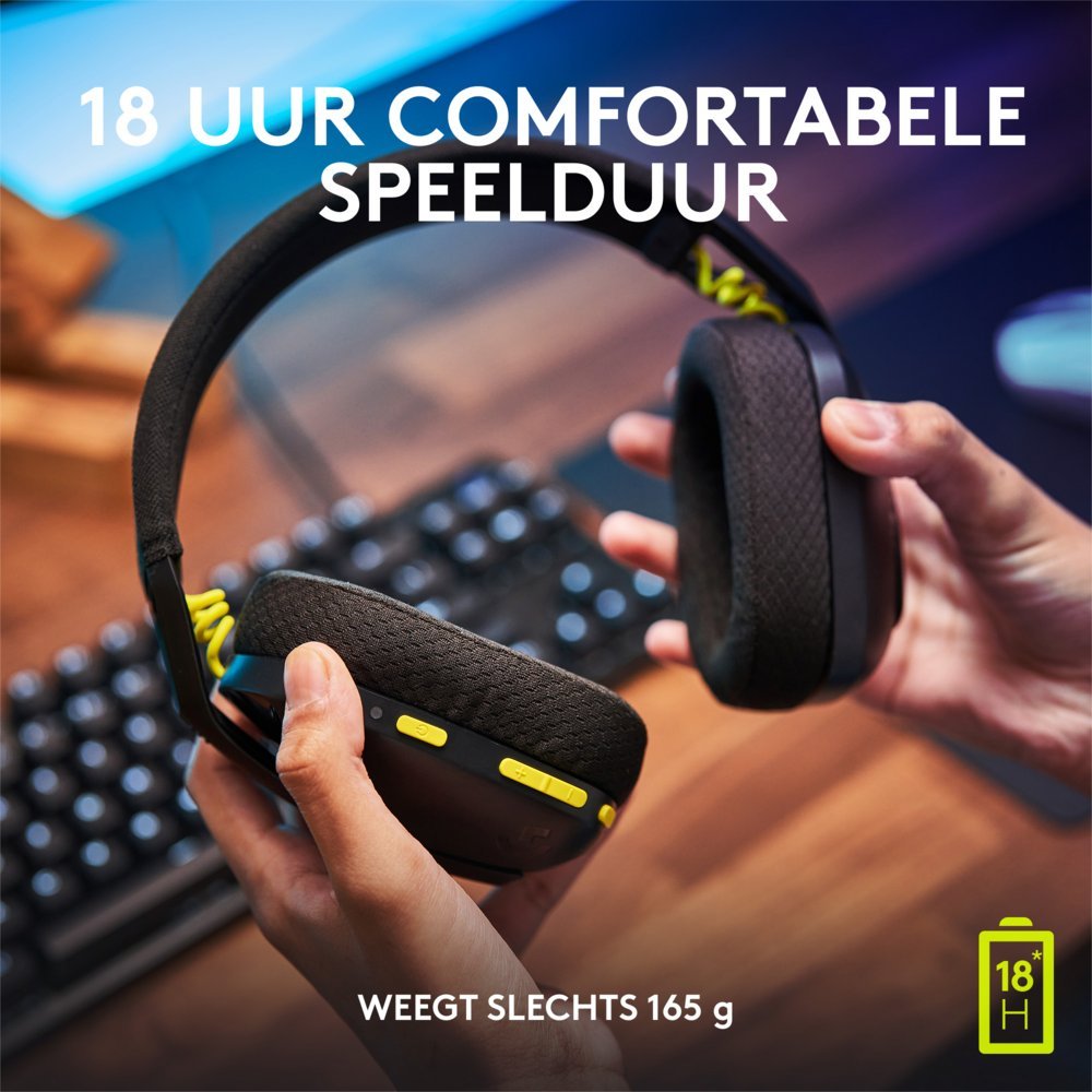 Logitech G435 Wireless Gaming Headset | Bluetooth & Lightspeed | Hoofdband | Zwart - Afbeelding 21