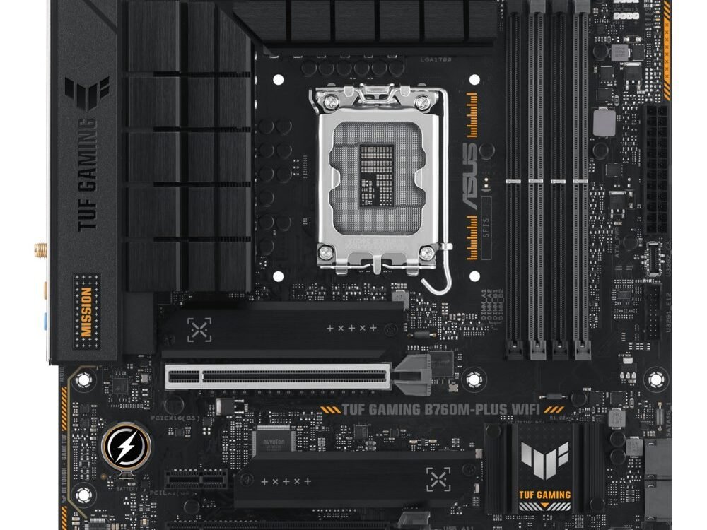 ASUS TUF Gaming B760M-Plus WIFI | Socket LGA 1700 | Intel B760 | 4xDDR5 | Micro-ATX | Moederbord